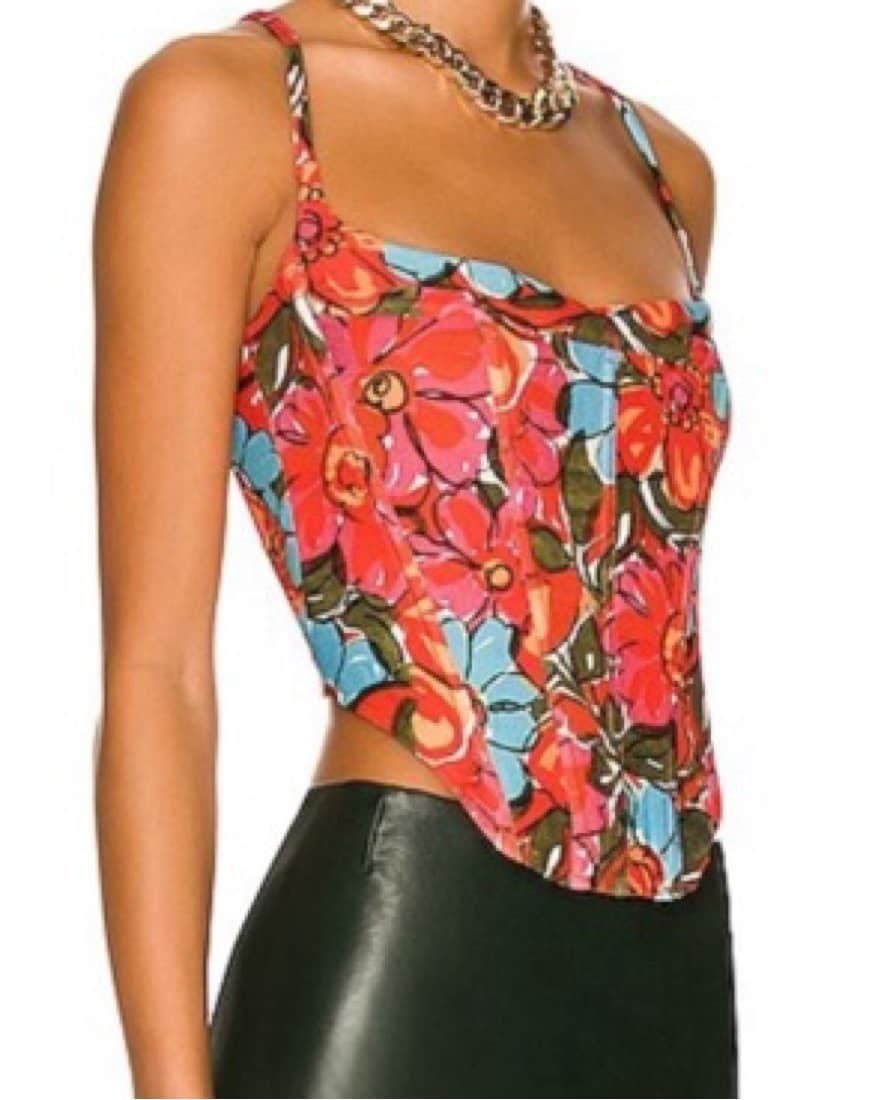 Miaou Floral Corset Top - Image 2