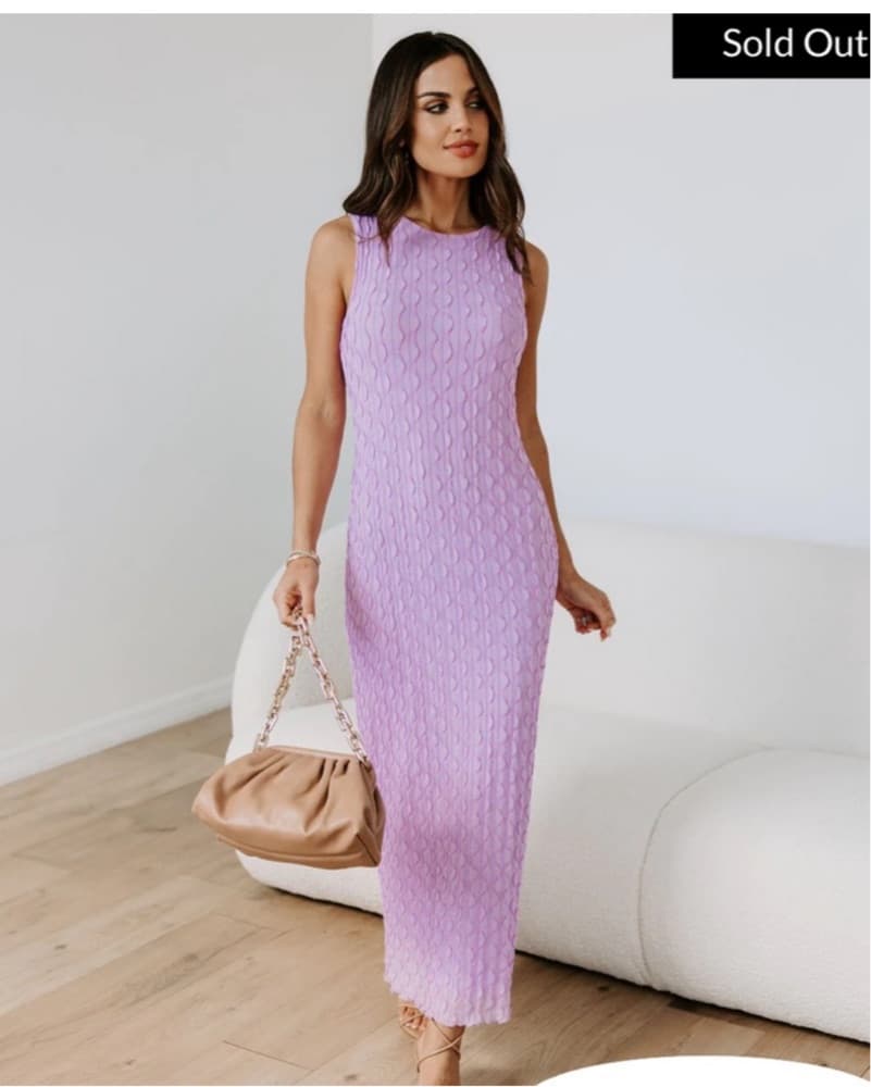 Lavender Midi Dress - Image 1