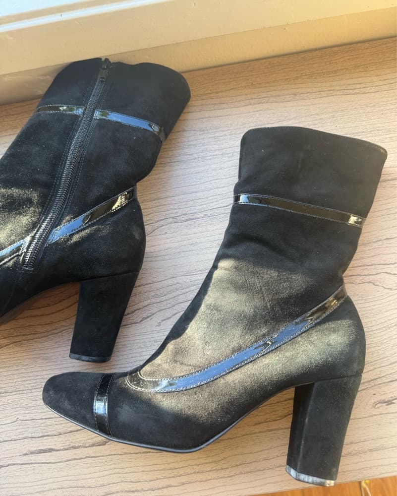 BCBG Maxazria Black Heeled Boots - Image 2