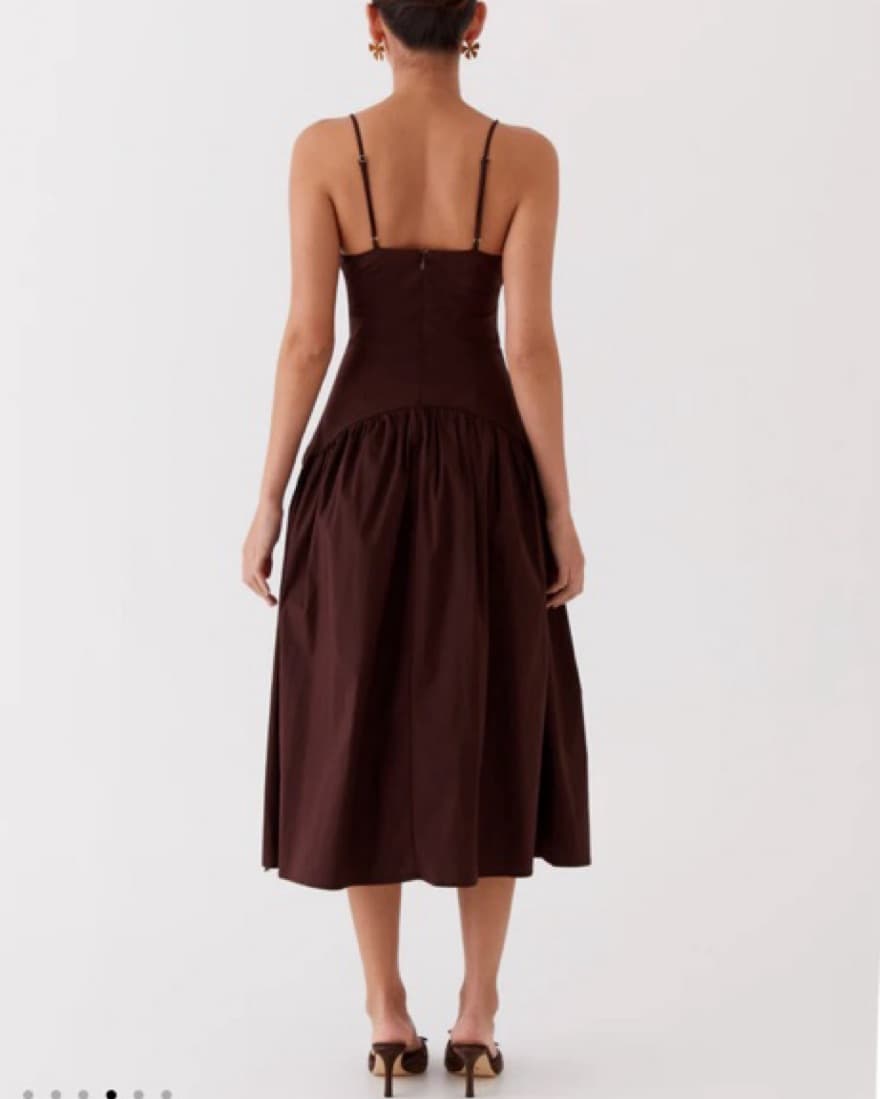 Yvette Corset Dress- Chocolate - Image 4