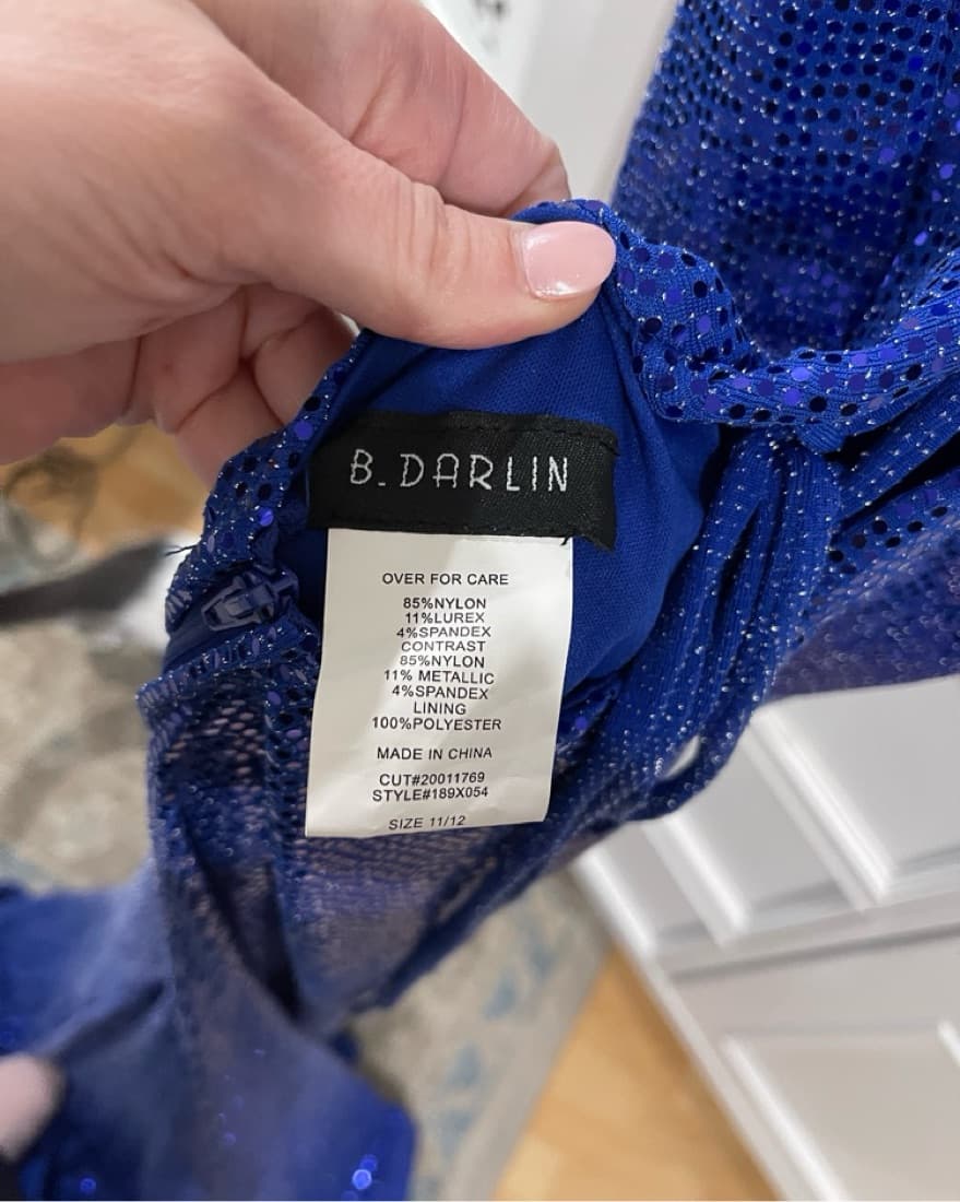 Sparkling Blue B. Darlin Formal Gown  - Image 5