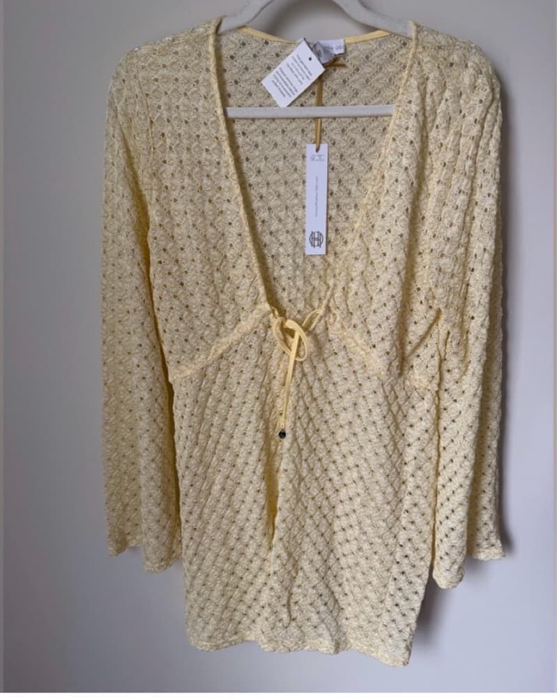 Butter Yellow House Of Harlow Cover Up  - Image 1