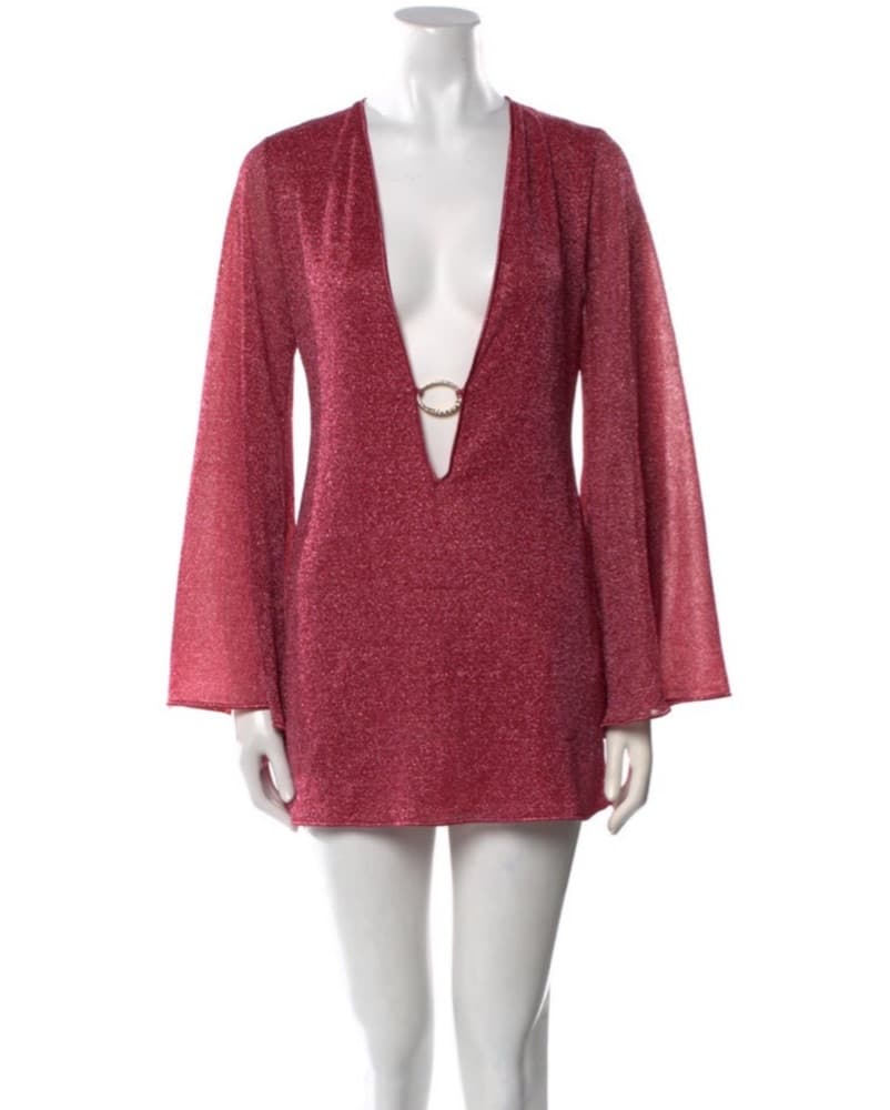Oseree Pink Sparkle Cover Up  - Image 3