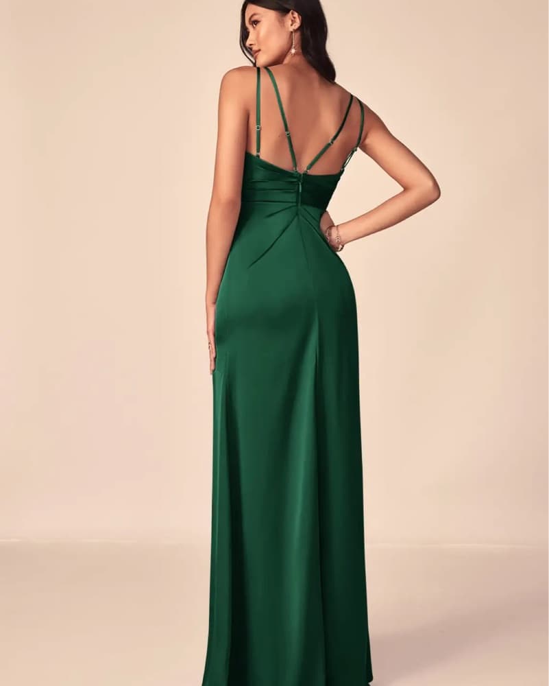 Dark Green Formal Dress - Image 2