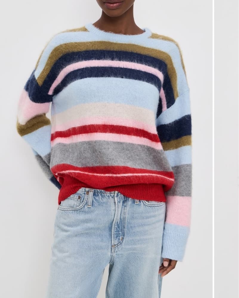 Guizo Striped Knit Sweater - Image 1