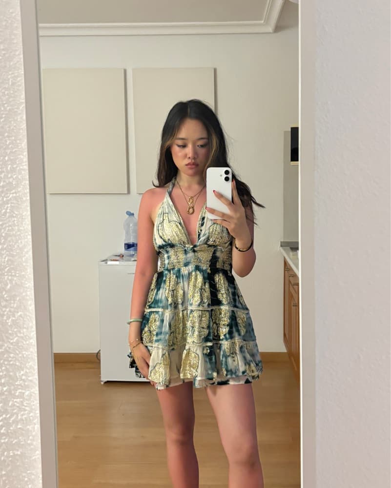 Ibiza Mini Halter Dress - Image 2