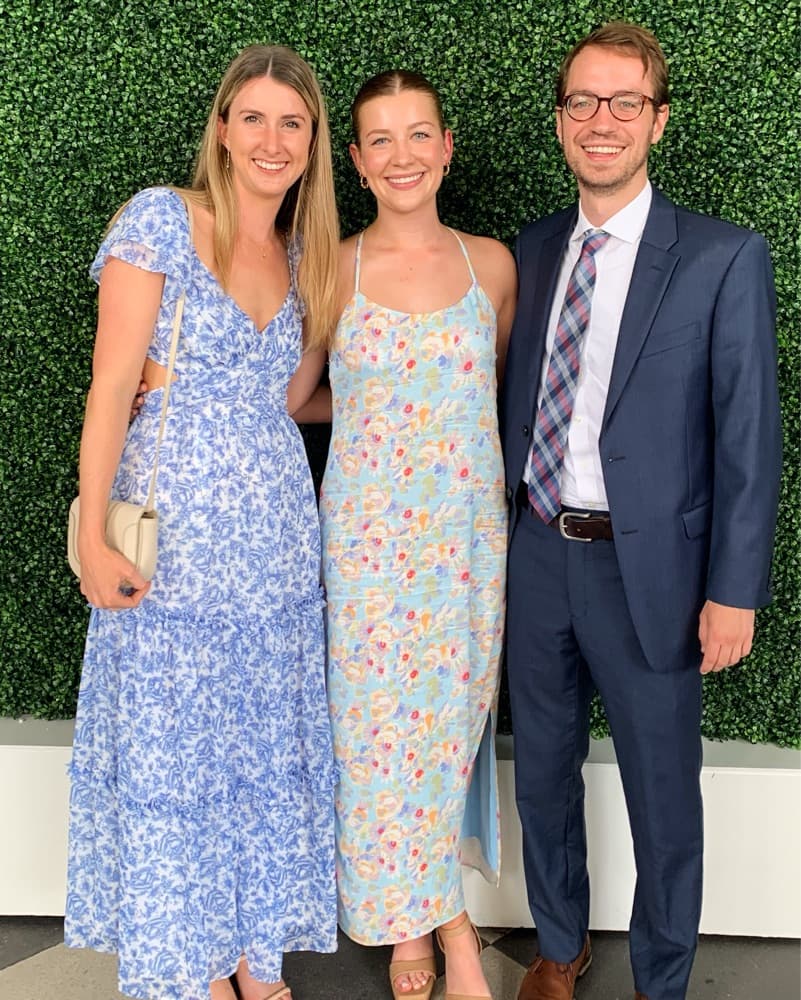 Something Navy Floral Dress - Image 3
