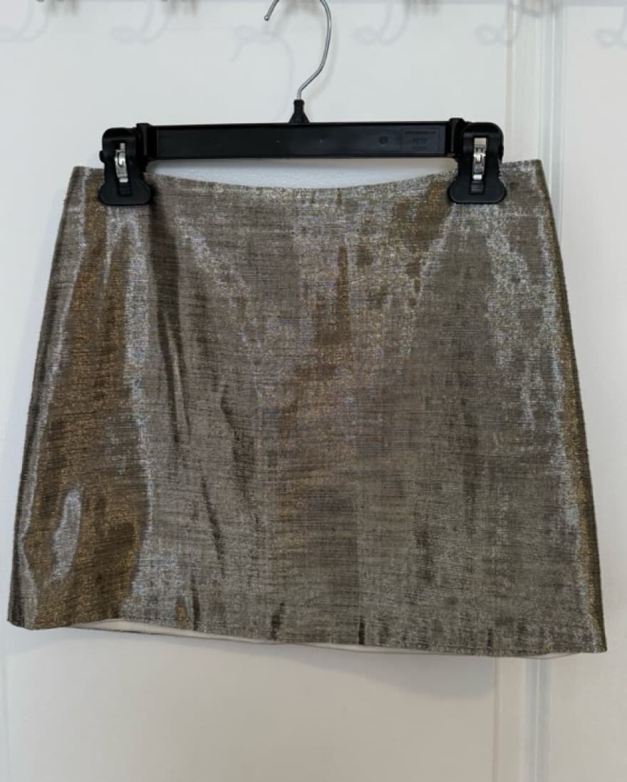 Alice + Olivia Gold Skirt - Image 1