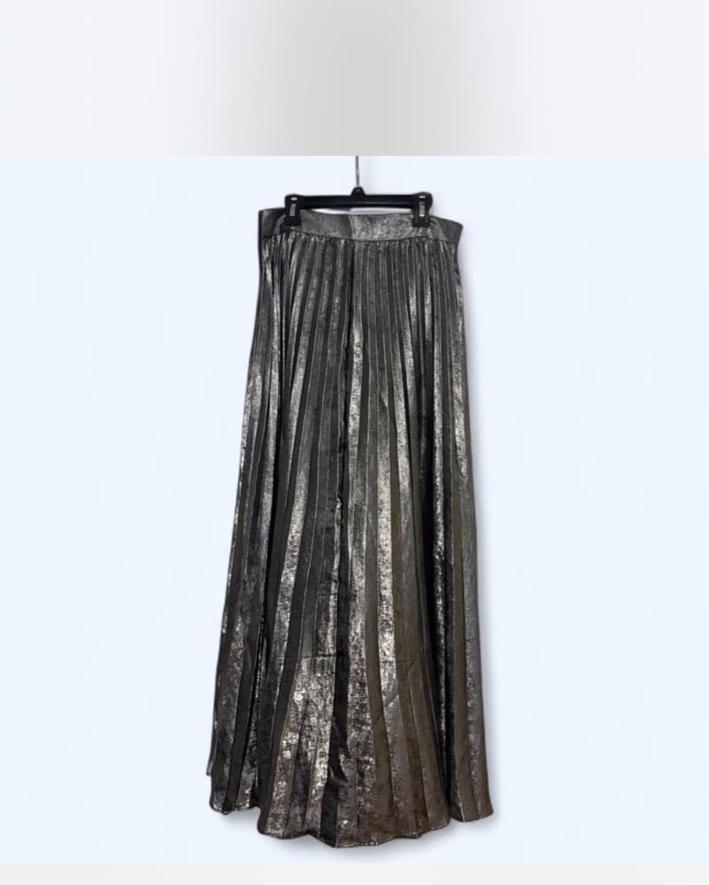 silver maxi skirt - Image 2