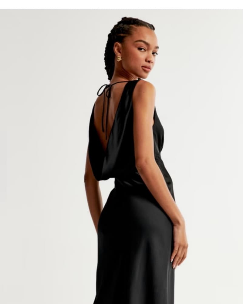 Abercrombie Plunge Cowl Back Maxi Dress - Image 2