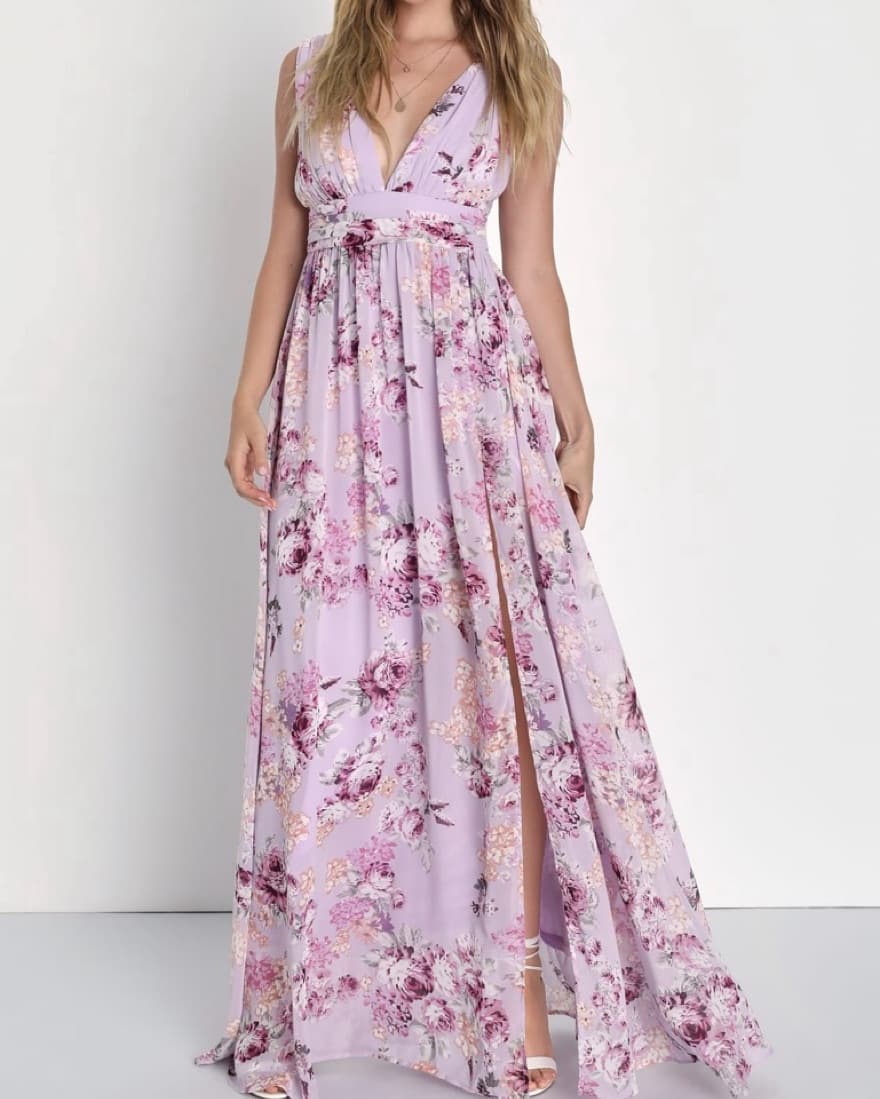 Romantic Floral Maxi Dress - Image 2
