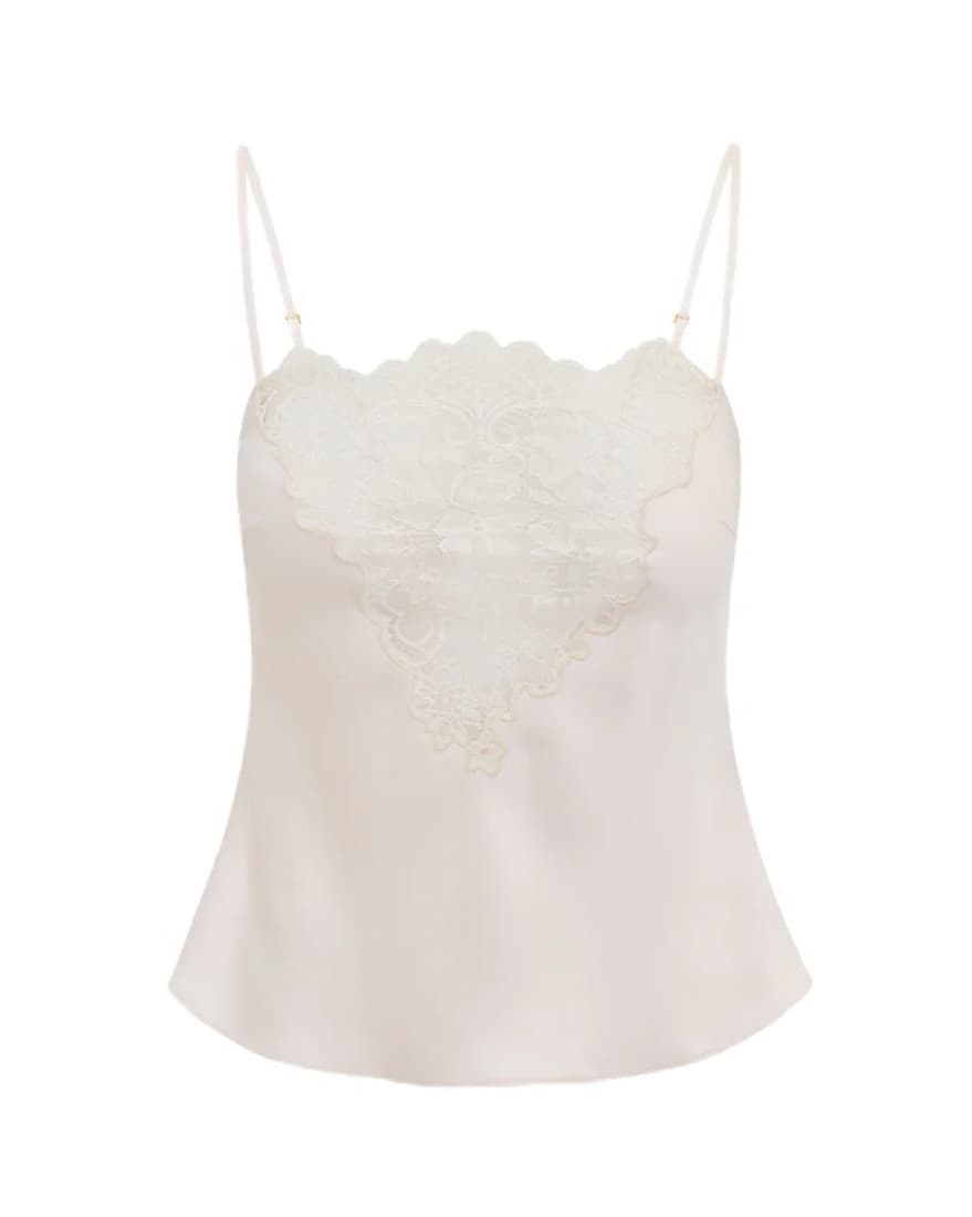 New LoveShackFancy Lace Silk Top - Image 3