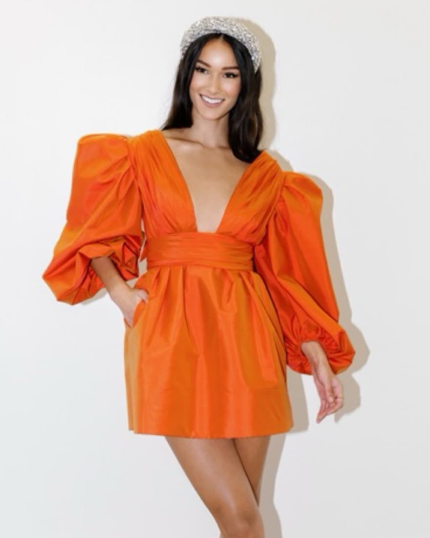 Orange Formal Dress - Image 1