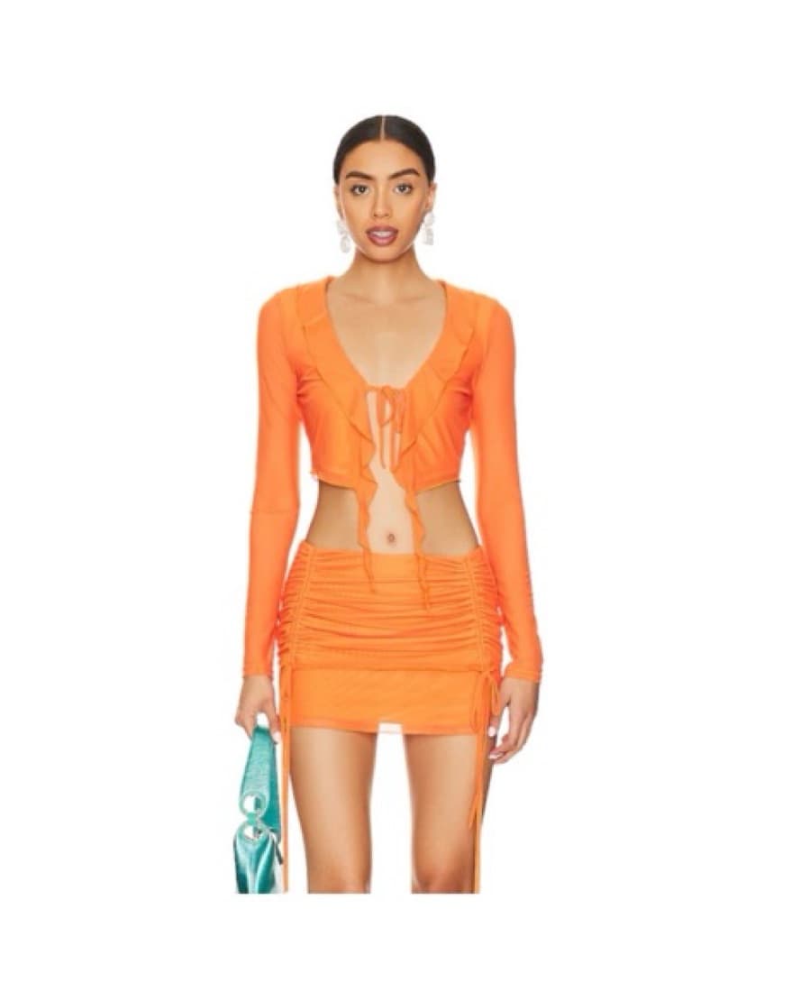 Revolve Superdown - Orange Ruffle Set - Image 3