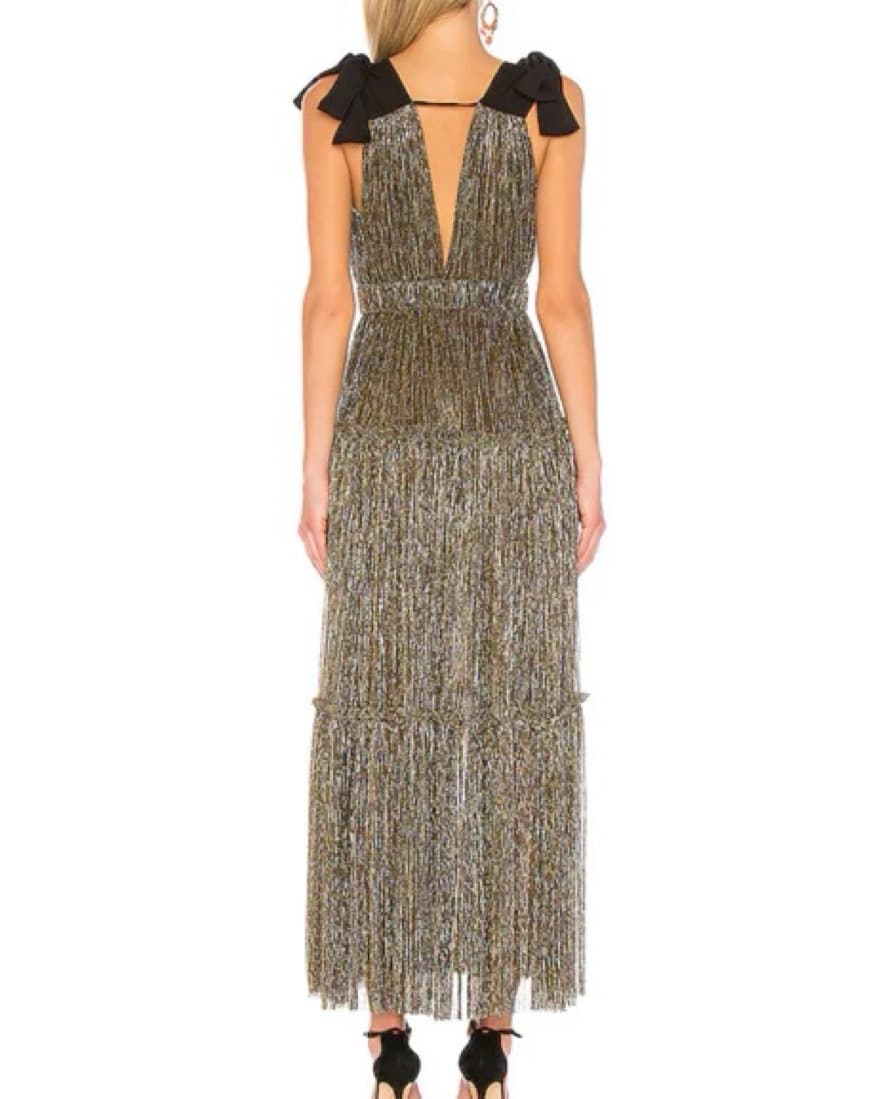 Sabina Musayev Ray Dress In Gold - Image 2