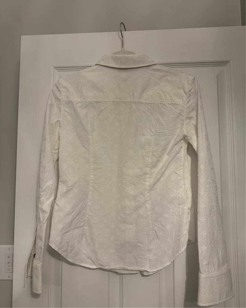 Louis Vuitton White Long Sleeve Polo - Image 5