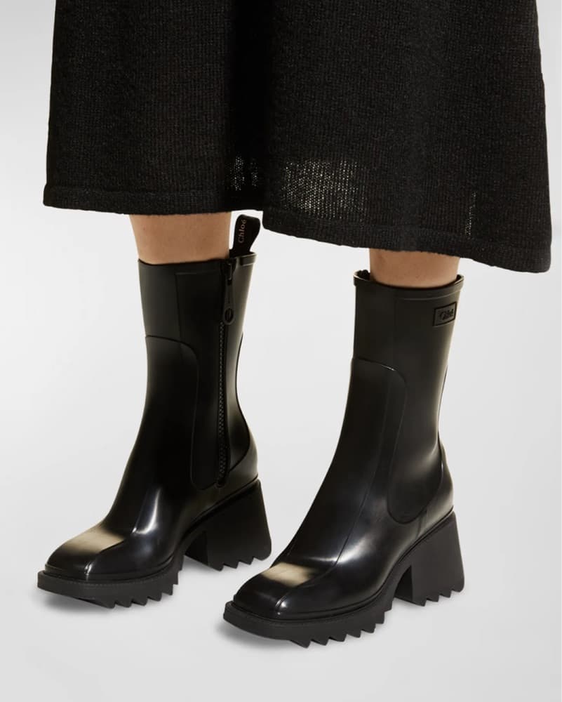 Black Chloe Betty Rain Boot  - Image 1