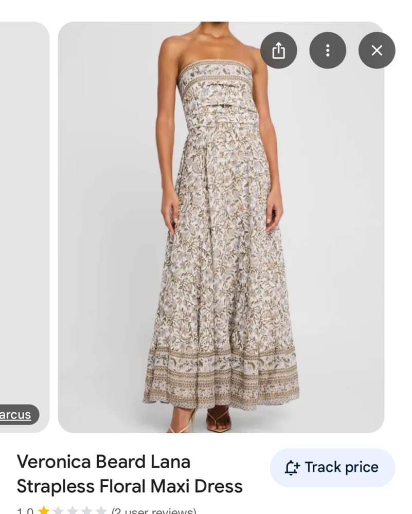 Veronica Beard Lana Floral Strapless Maxi Dress - Image 1