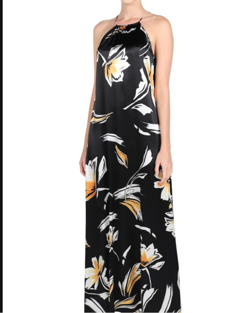 Silk Floral Dress - Image 5