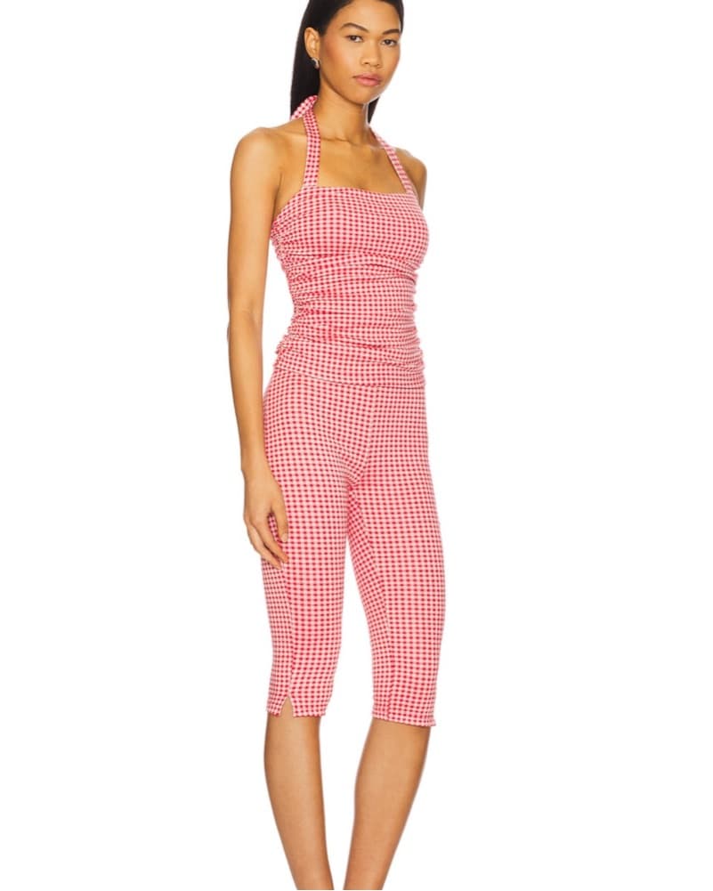 Brea Capri Set In Red Gingham - Image 2