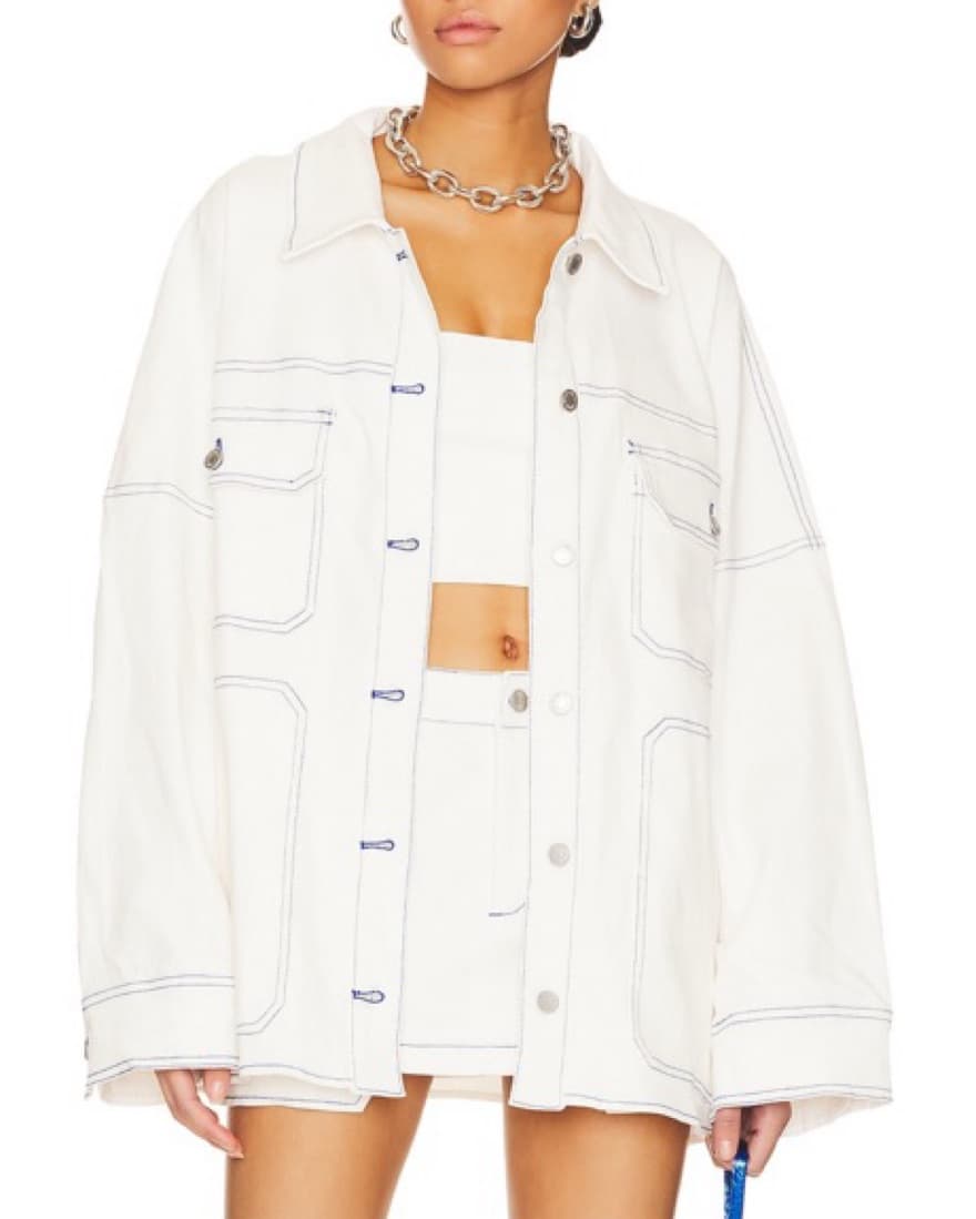 BY.DYLN White Cooper Skirt & Jacket Set - Image 1