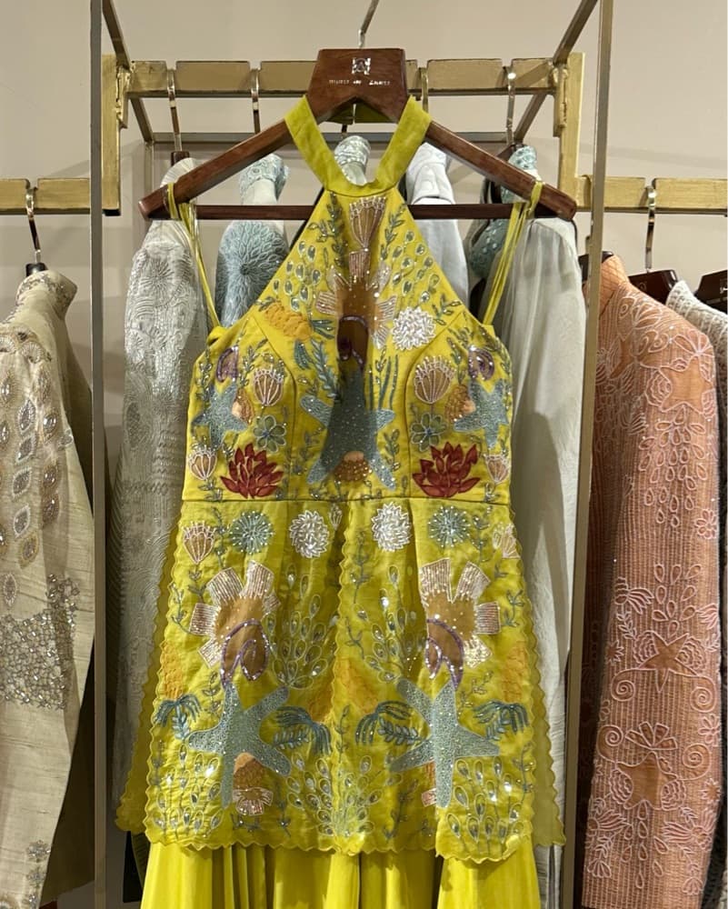 Indian Floral Embroidered Maxi Set - Image 3