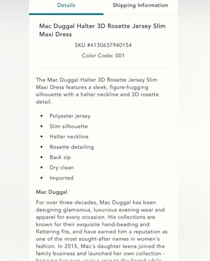 Mac Duggal Halter 3D Rosette Maxi Dress - Image 4