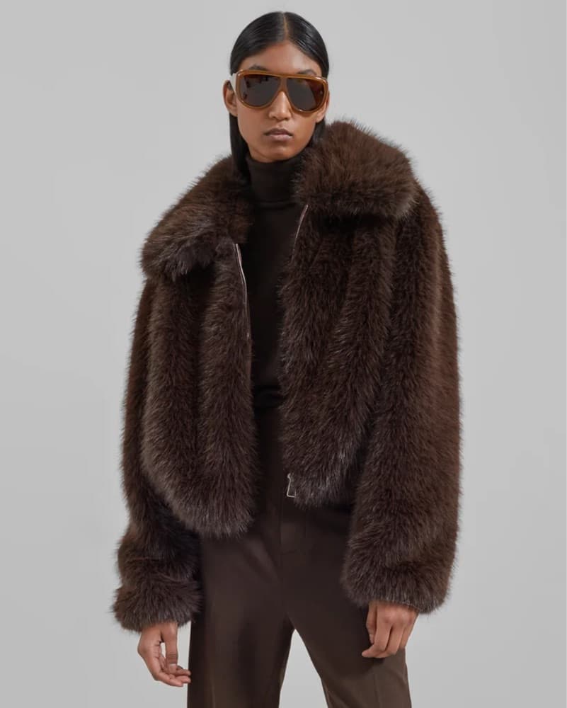 The Frankie Shop Hope Fur Jacket - Image 3