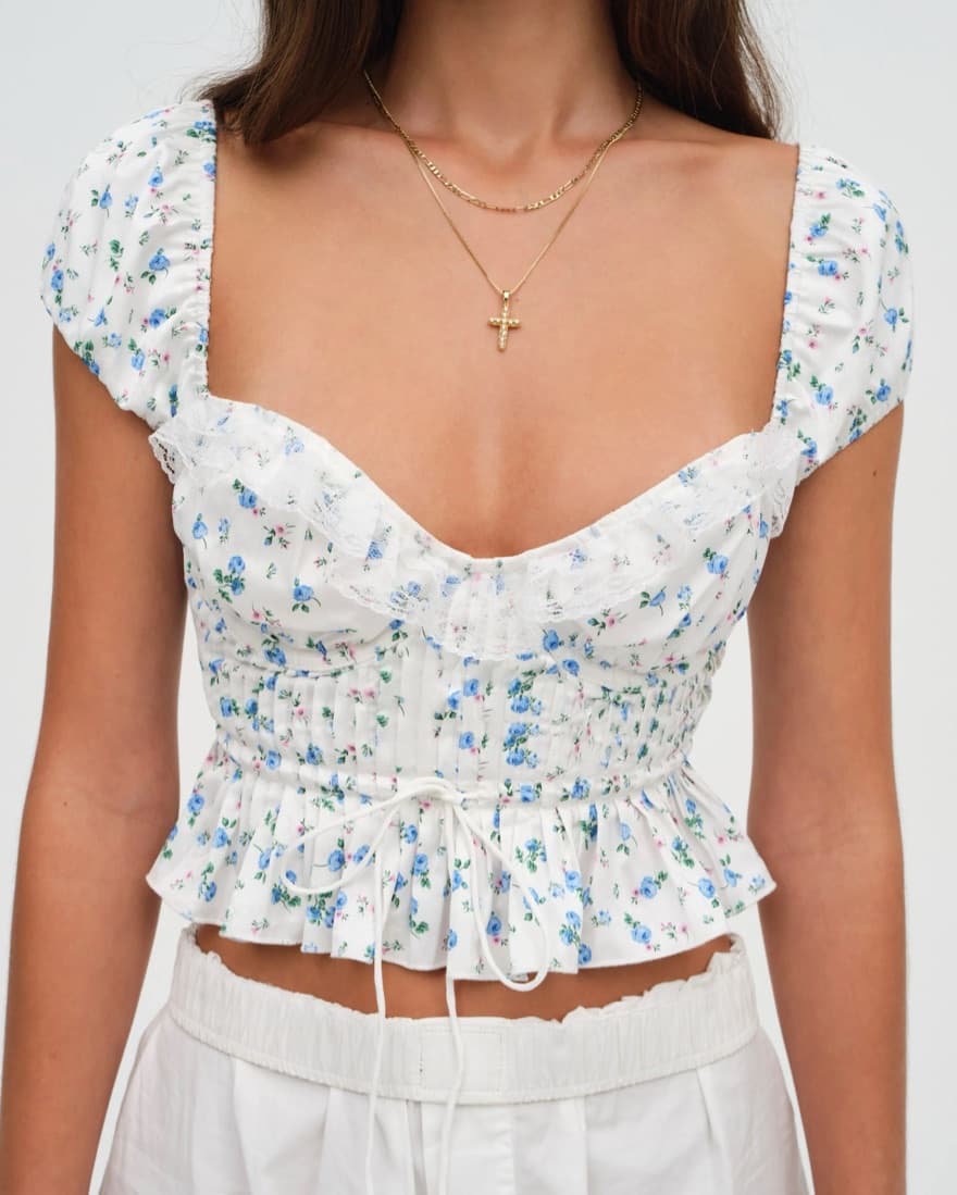 For Love & Lemons Opal Floral Blouse - Image 1