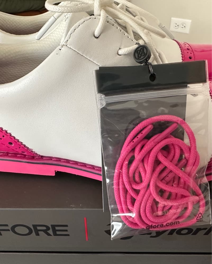 White And Pink Golf Shoes - Image 4
