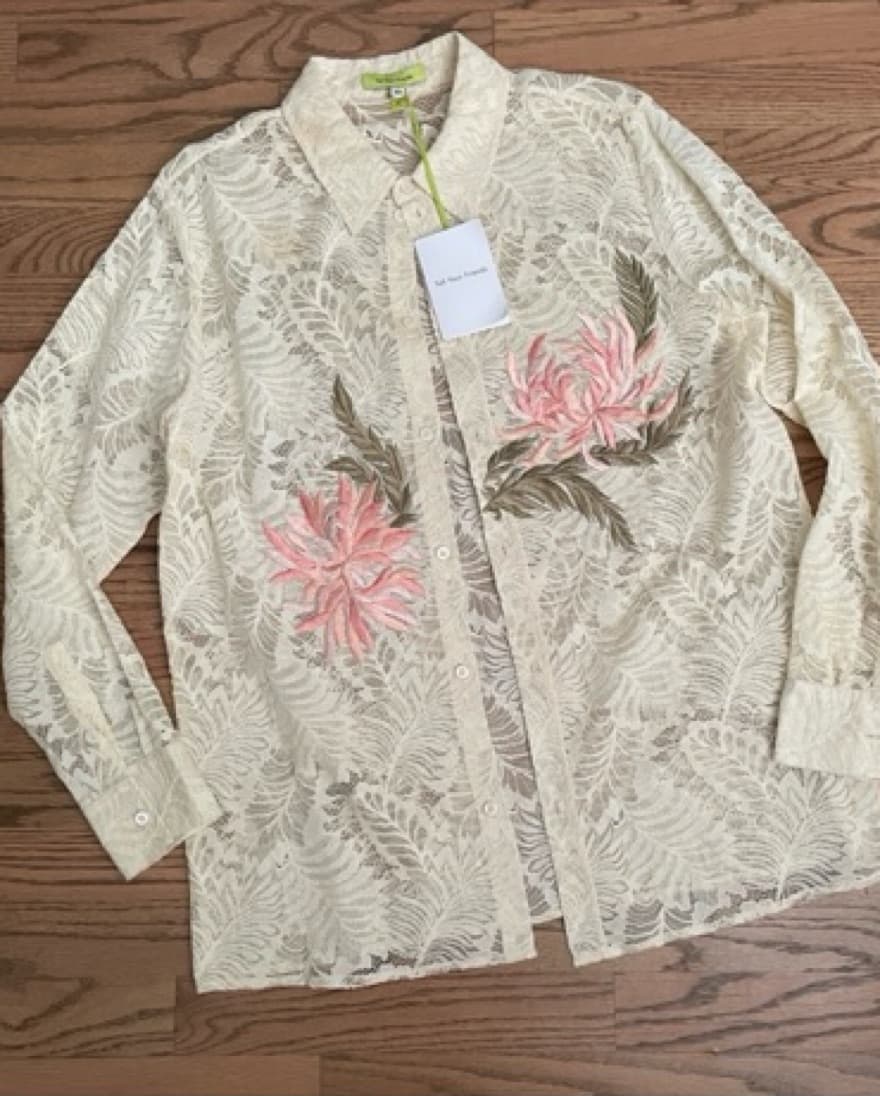 Floral Lace Button Down  - Image 2