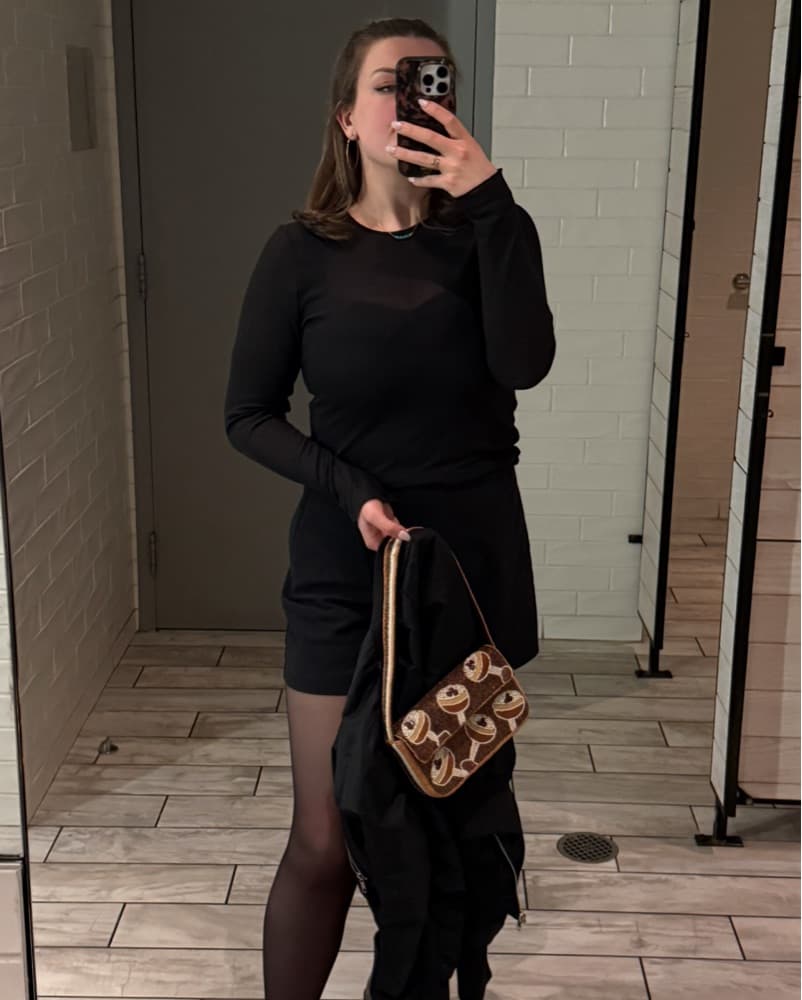 Anthro Espresso Martini Beaded Fiona Bag - Image 5