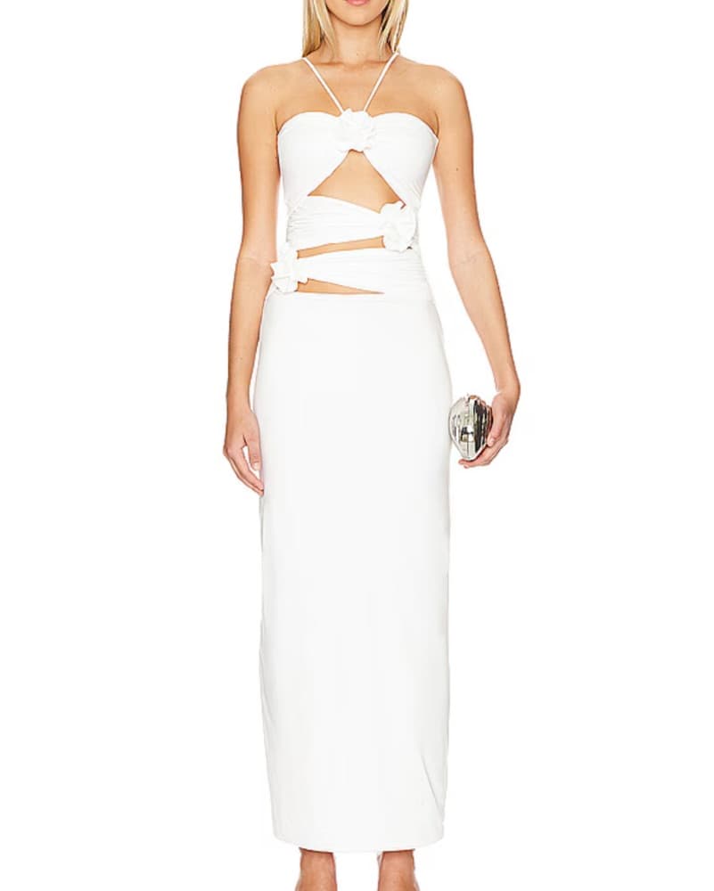 Veranera Dress in Off White  - Image 2