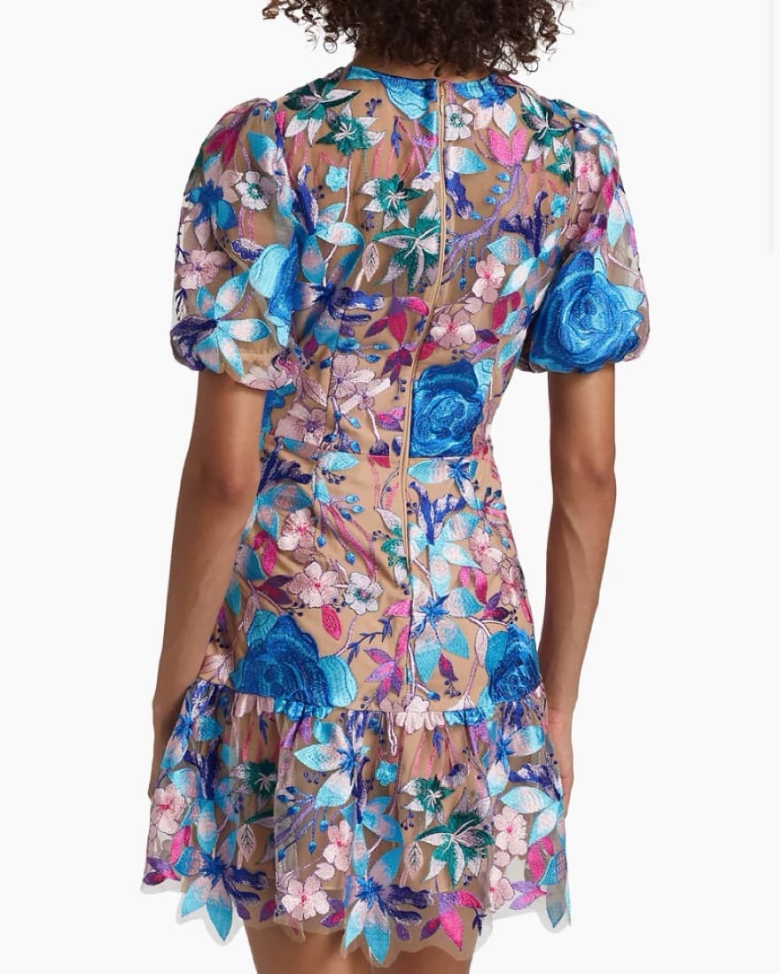 Milly Multicolor Embroidered Dress - Image 5