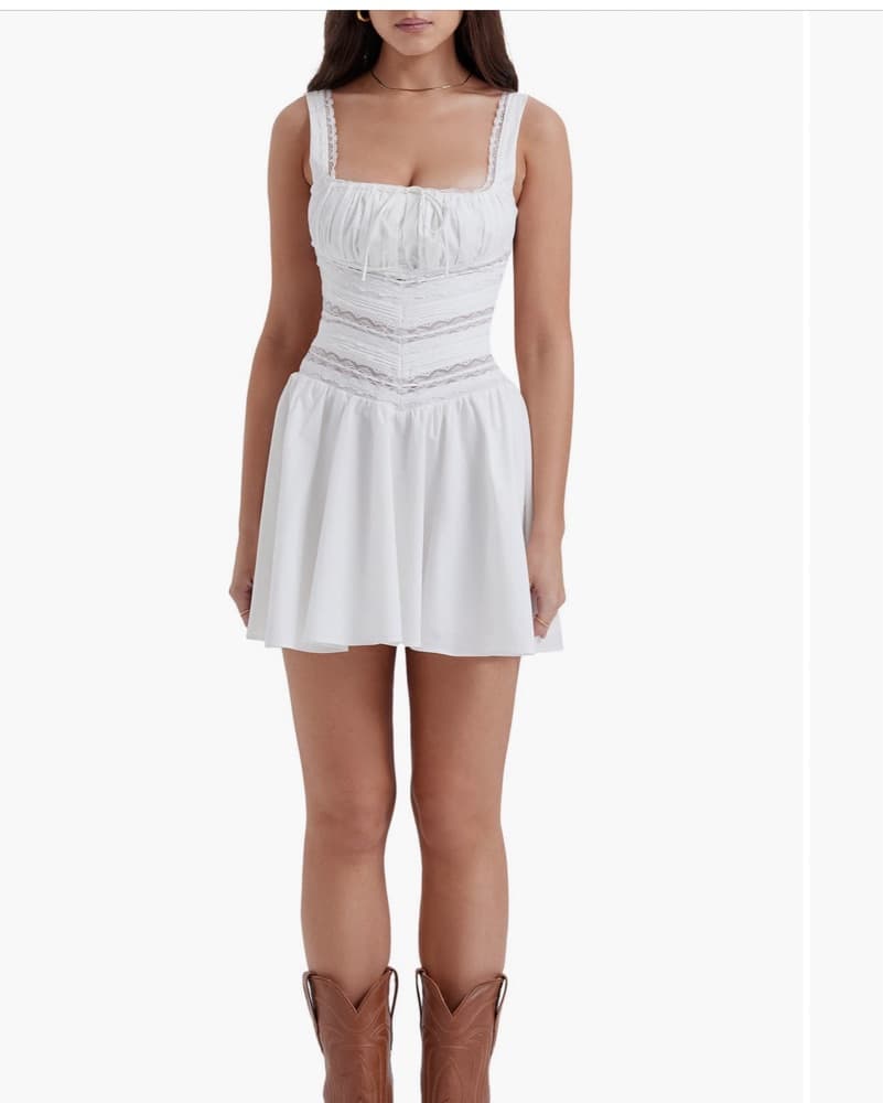 House of Cb Lace Trim Mini dress - Image 1