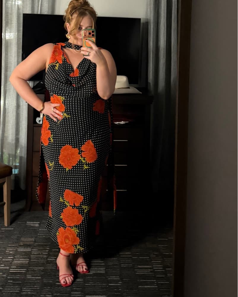 Bold Floral Polka Dot Maxi Dress - Image 3