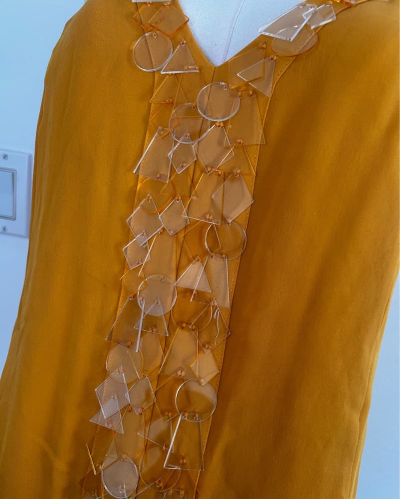 SILK SEQUIN EMBELLISHED TOP - Image 2