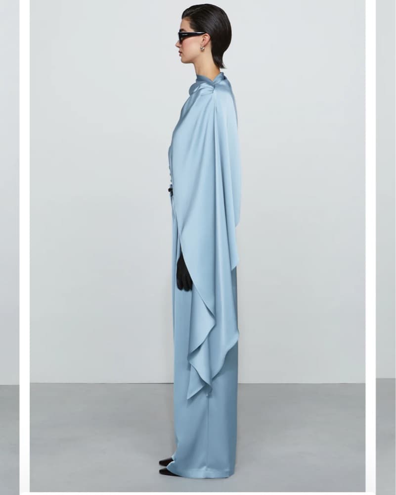 Et ochs Silk Draped Cape Top - Image 4