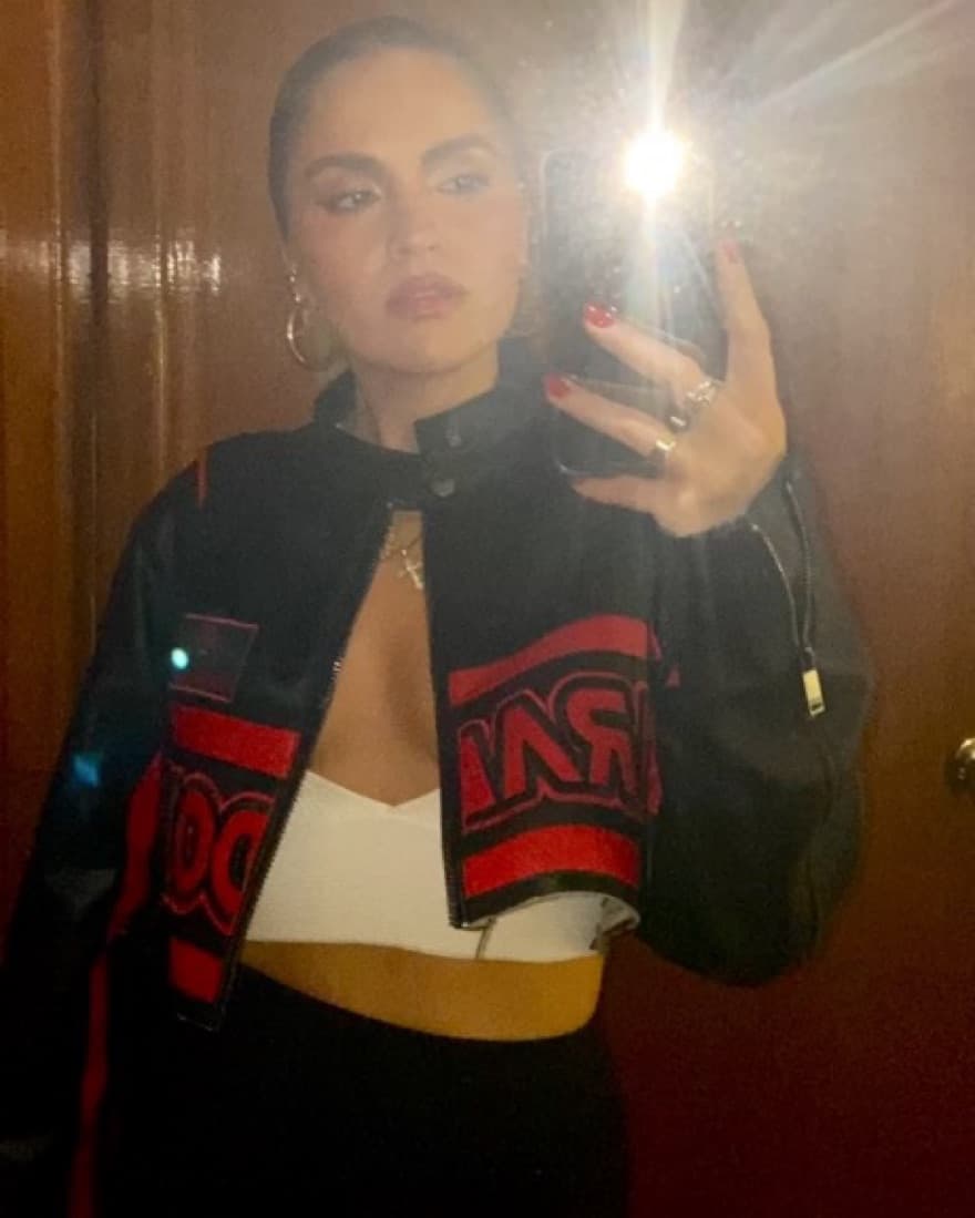 Cropped Bershka Racing Jacket - Image 3