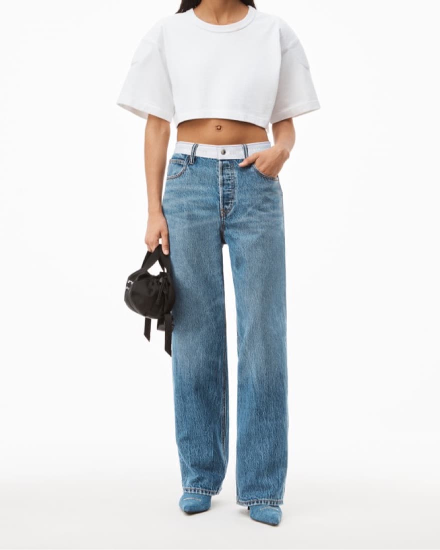 Alexander Wang Logo Waist Jeans - Image 1