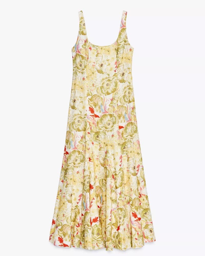 Zara Floral Midi Dress - Image 1