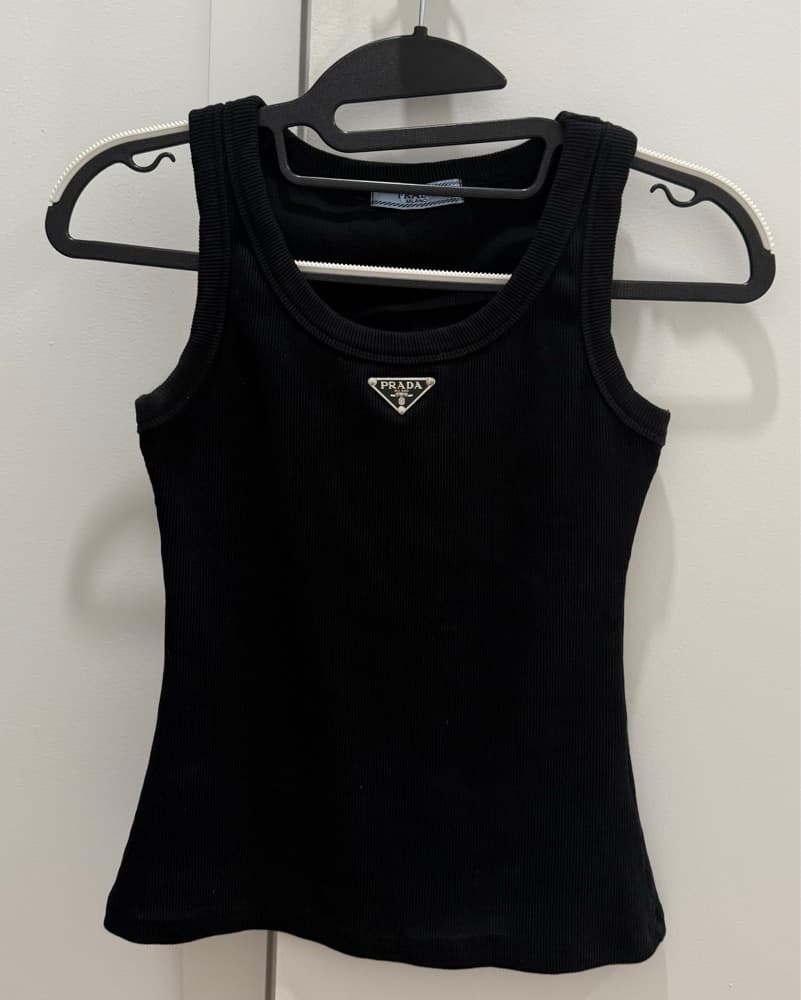 Black Prada tank top - Image 1
