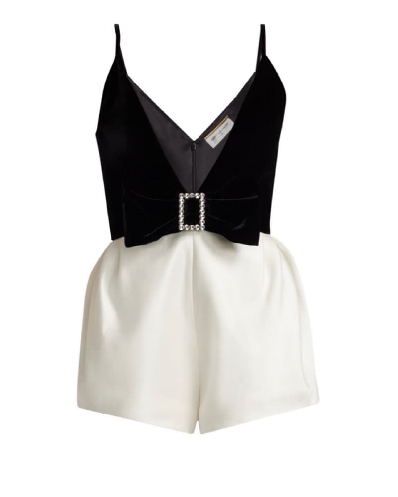 Saint Laurent Velvet Playsuit - Image 2