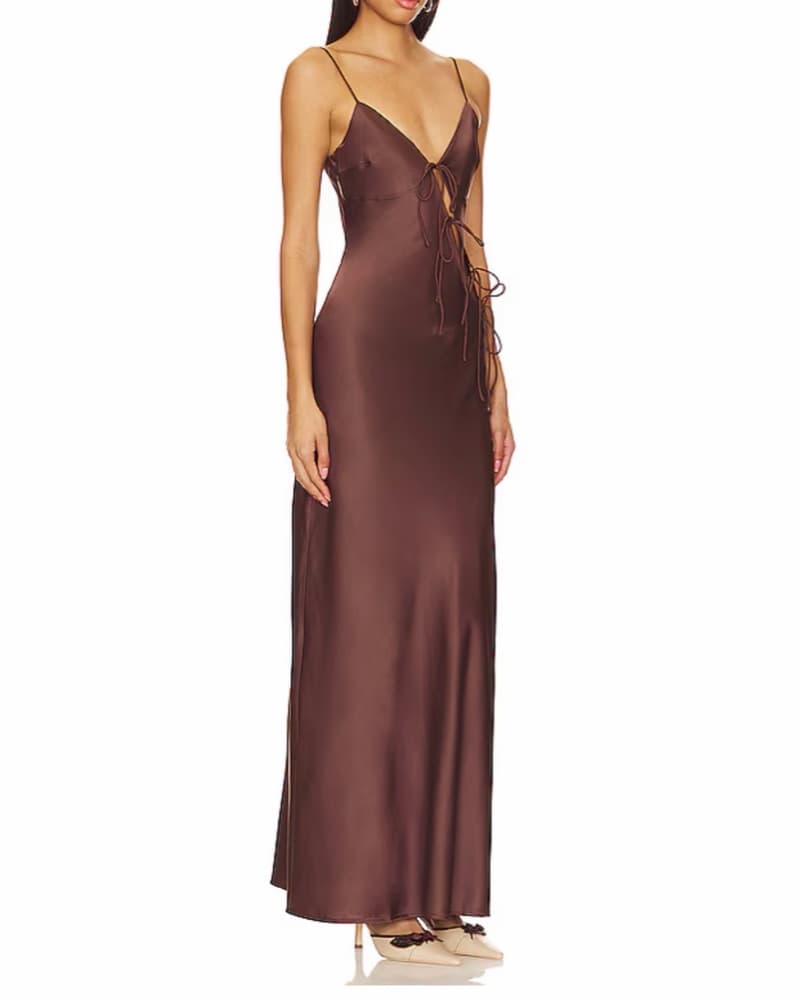 Brown lioness maxi dress - Image 2