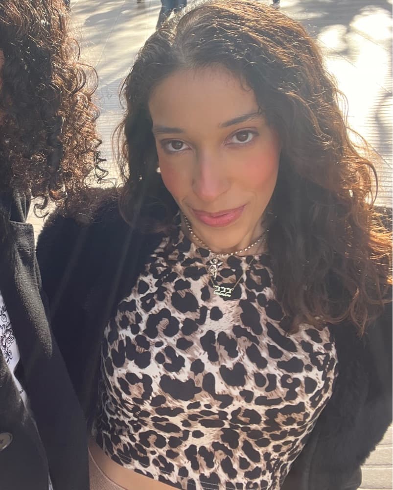Cheetah Print Long Sleeve Top (XS) - Image 2