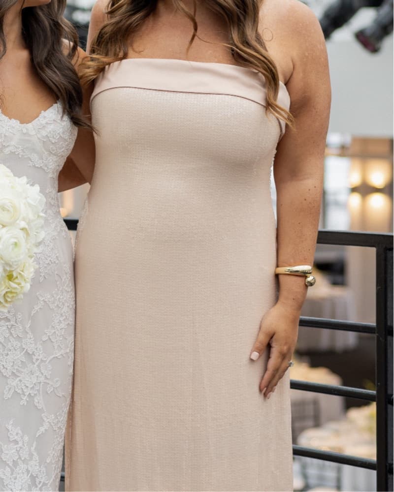 Retrofete Pink Sequin Gown  - Image 2