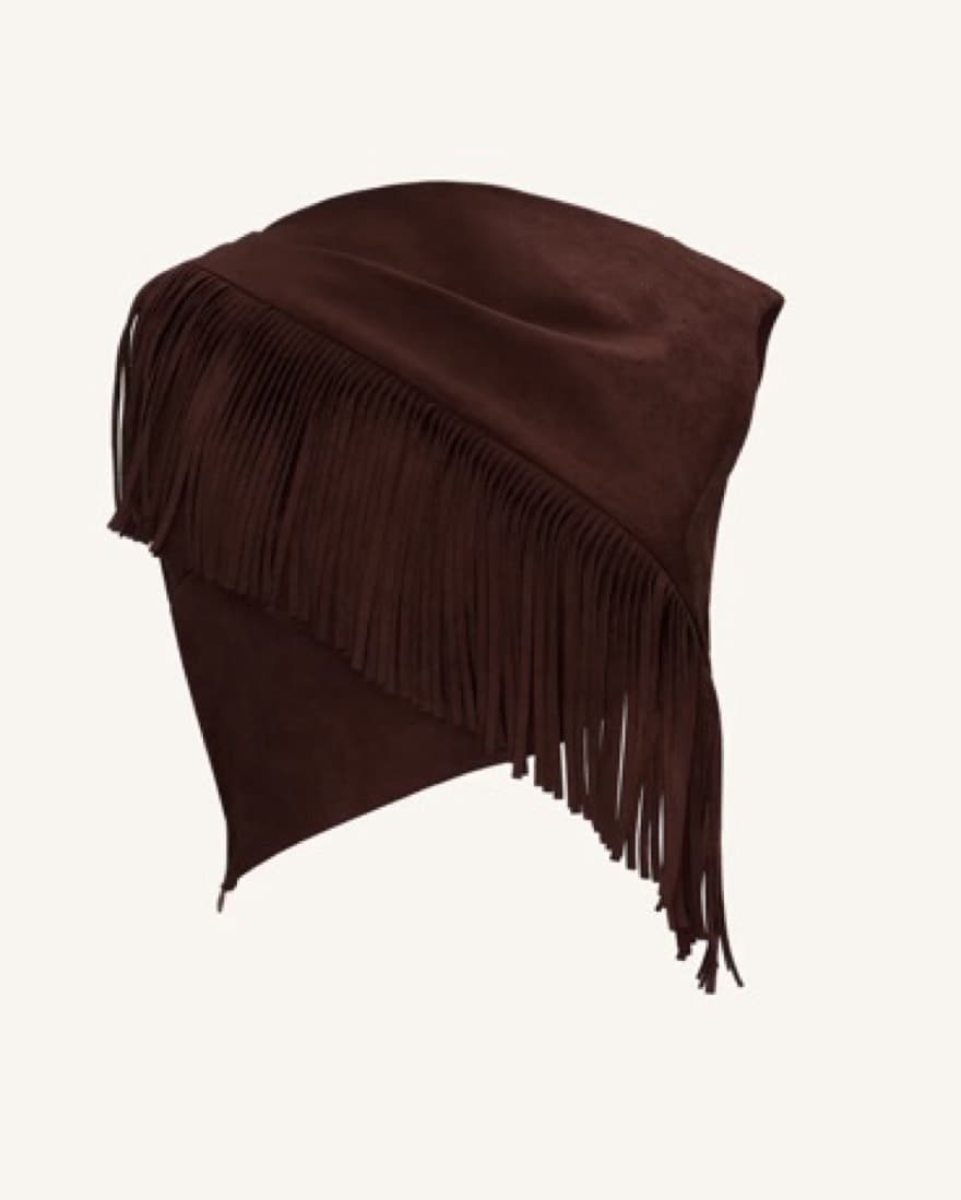 Asymmetric Fringe Sueded Top - Image 2