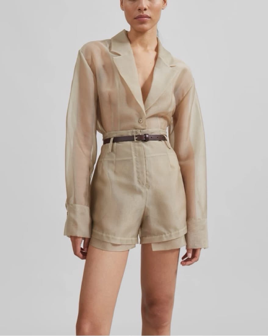 Frankie Shop Lise Sheer Shorts - Image 2