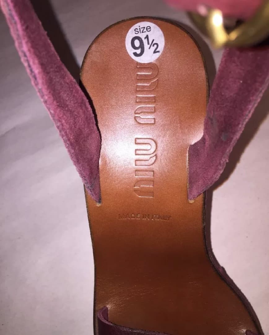 nwob MIU MIU size 39.5 wedge heels - Image 3