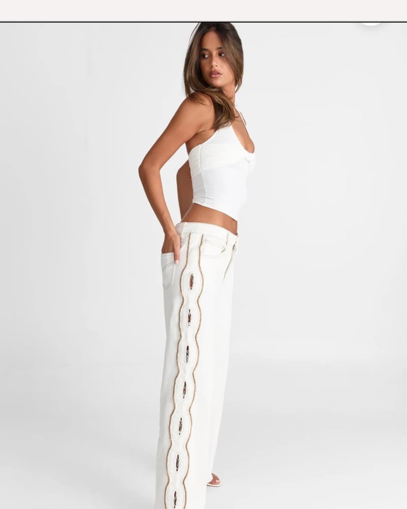 Sasha Therese Cairo Jeans White - Image 1